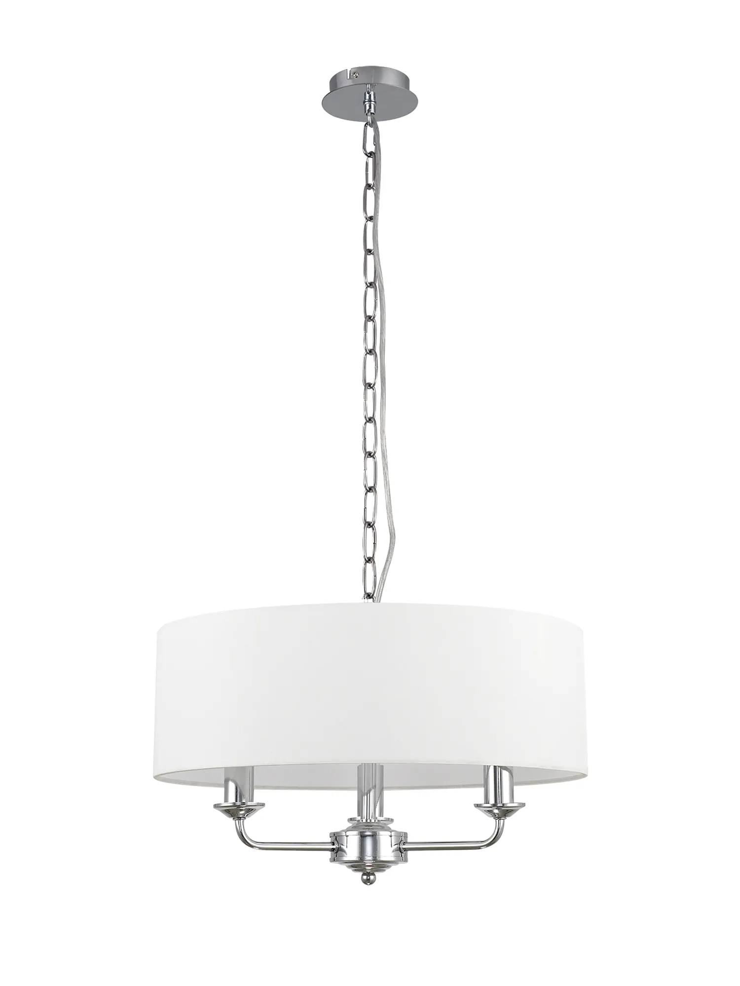 Banyan 45cm 3 Light Pendant DK0001  Deco Banyan CH WH